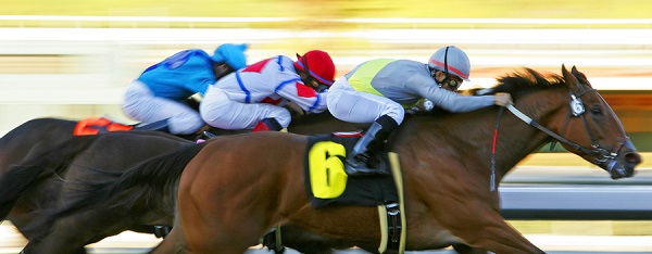 Abstract Motion Blur Horse Race