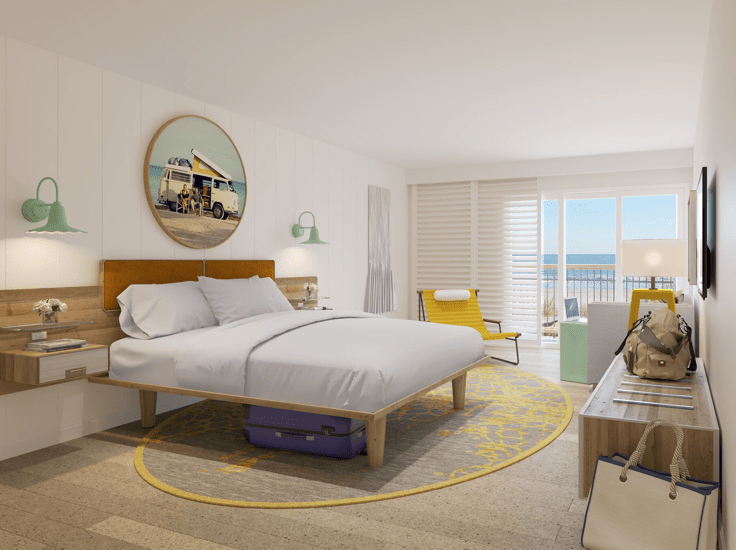 1 Bed Ocean View Room
