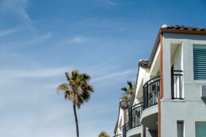 oceanfront balconies at Ocean Park Inn